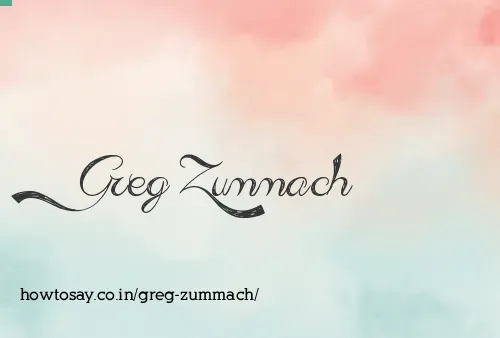 Greg Zummach