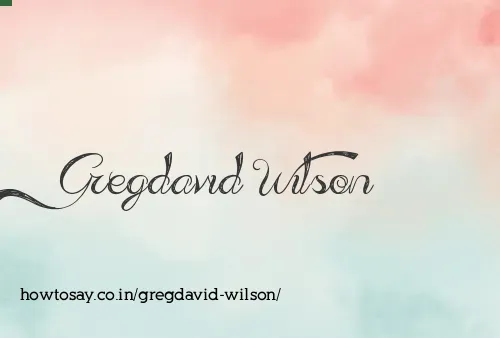 Gregdavid Wilson