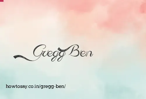 Gregg Ben