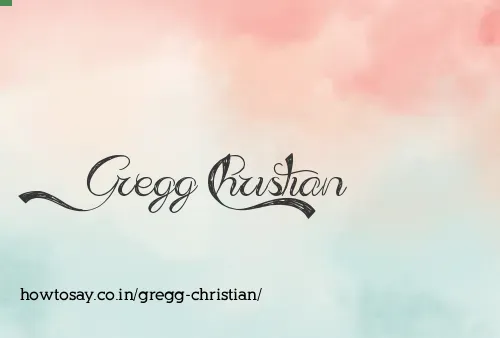 Gregg Christian