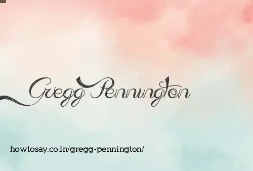 Gregg Pennington