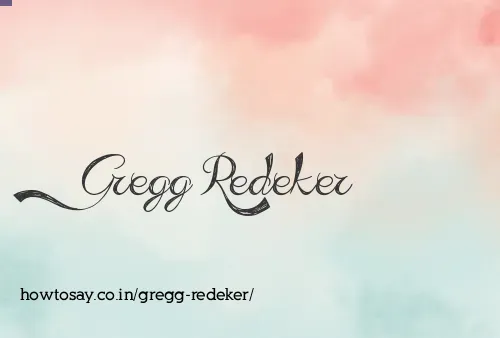 Gregg Redeker