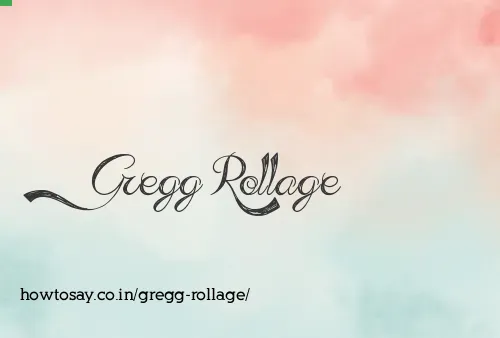 Gregg Rollage