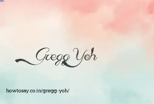 Gregg Yoh