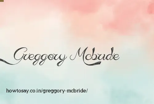 Greggory Mcbride