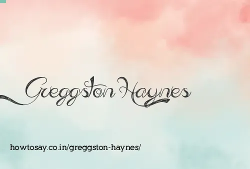 Greggston Haynes