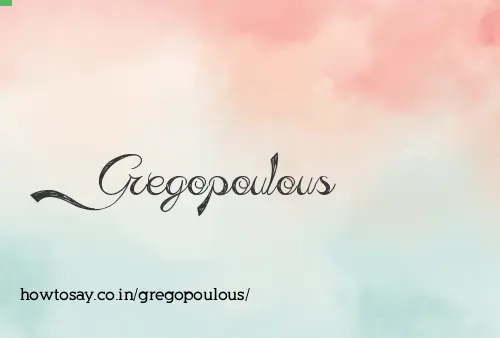 Gregopoulous