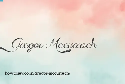 Gregor Mccurrach