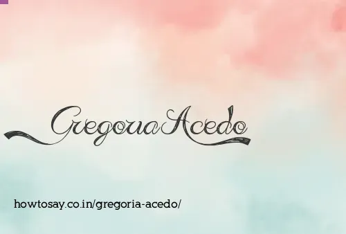 Gregoria Acedo