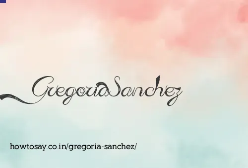 Gregoria Sanchez