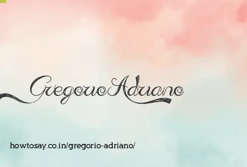 Gregorio Adriano