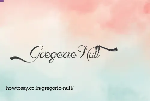 Gregorio Null
