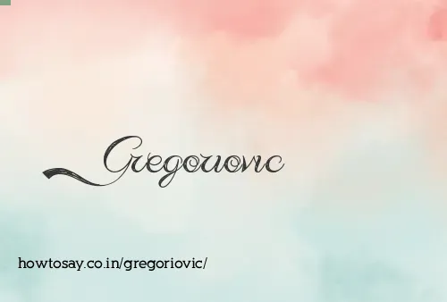 Gregoriovic