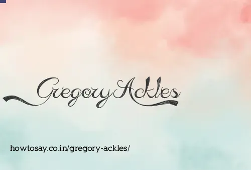 Gregory Ackles