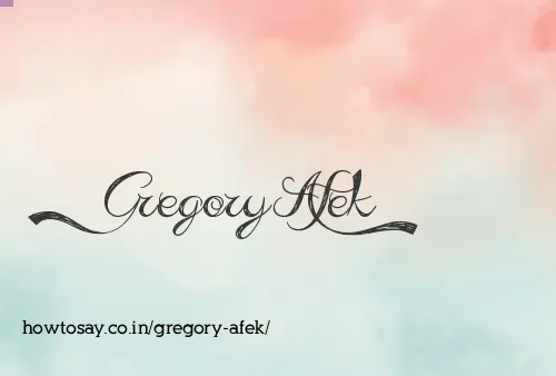Gregory Afek
