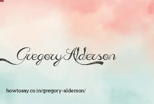 Gregory Alderson