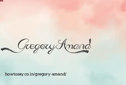 Gregory Amand