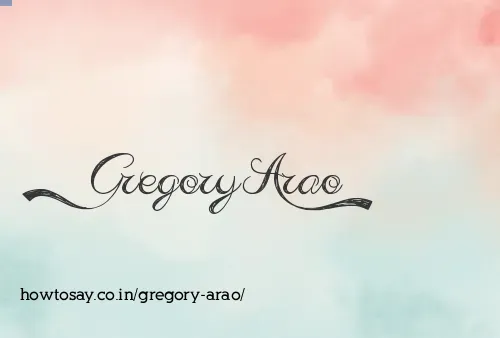 Gregory Arao