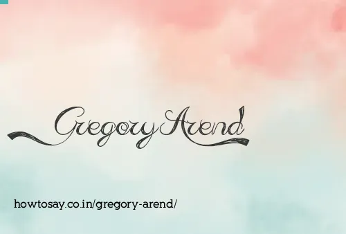 Gregory Arend