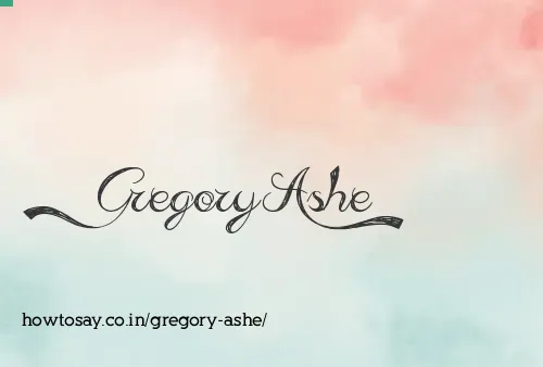 Gregory Ashe