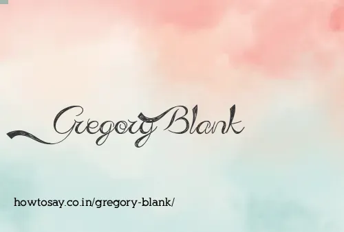 Gregory Blank