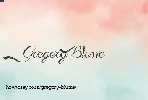 Gregory Blume