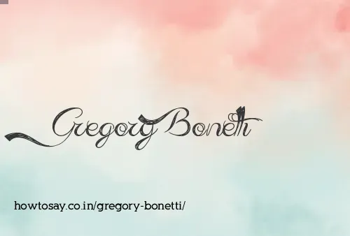 Gregory Bonetti