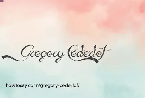 Gregory Cederlof