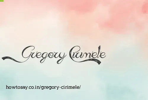 Gregory Cirimele