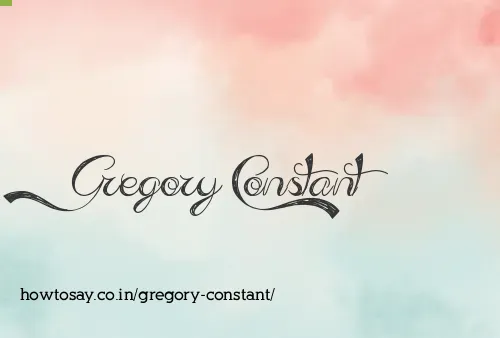 Gregory Constant