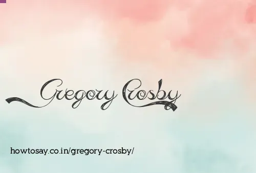 Gregory Crosby