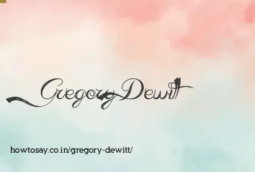 Gregory Dewitt