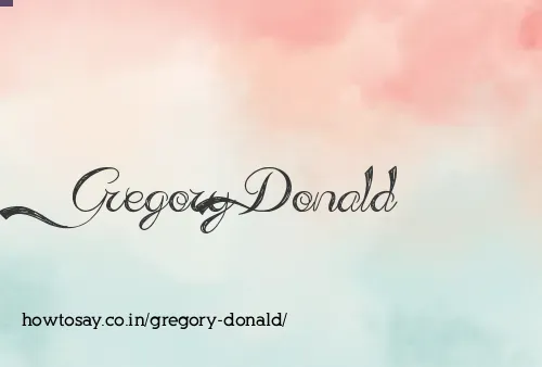 Gregory Donald