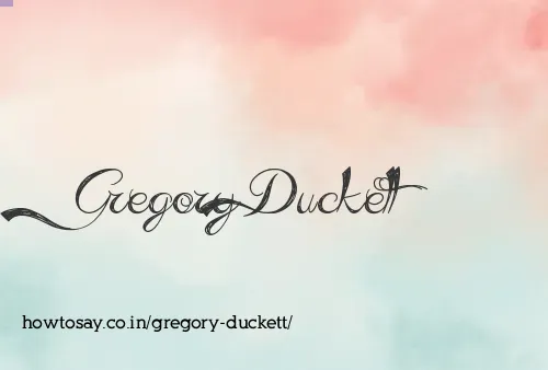 Gregory Duckett