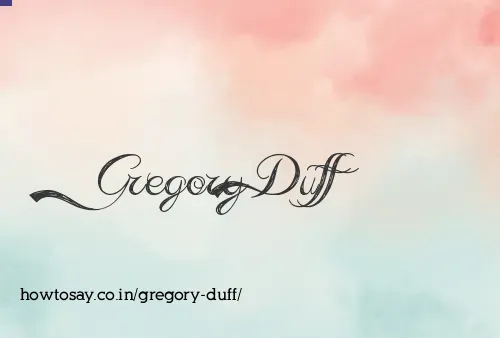 Gregory Duff