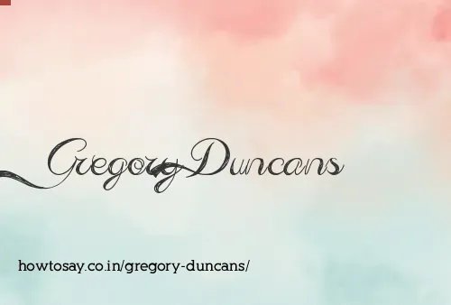 Gregory Duncans