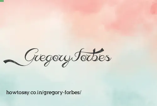 Gregory Forbes