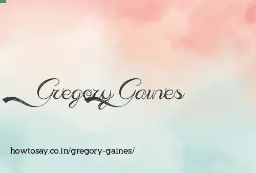 Gregory Gaines