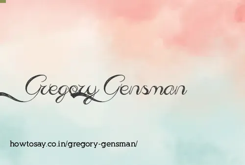 Gregory Gensman