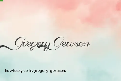 Gregory Geruson