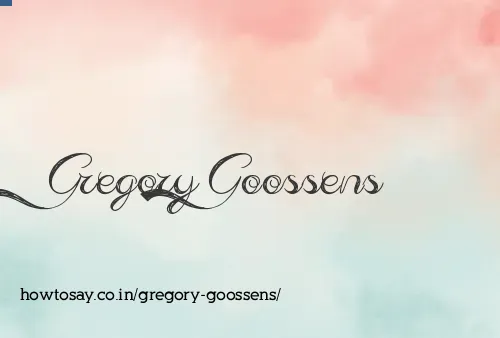 Gregory Goossens
