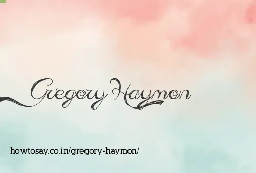 Gregory Haymon