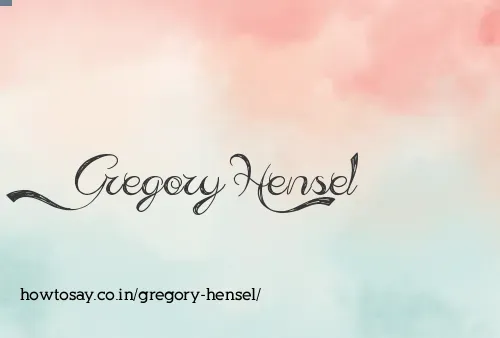 Gregory Hensel