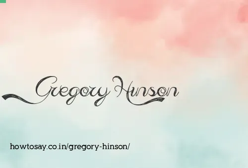 Gregory Hinson