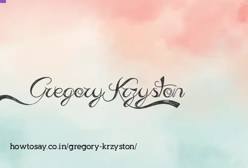 Gregory Krzyston