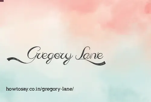 Gregory Lane
