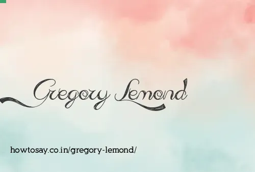 Gregory Lemond