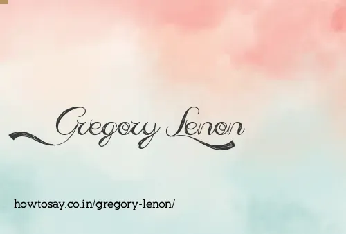 Gregory Lenon