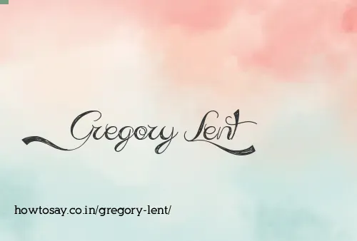 Gregory Lent