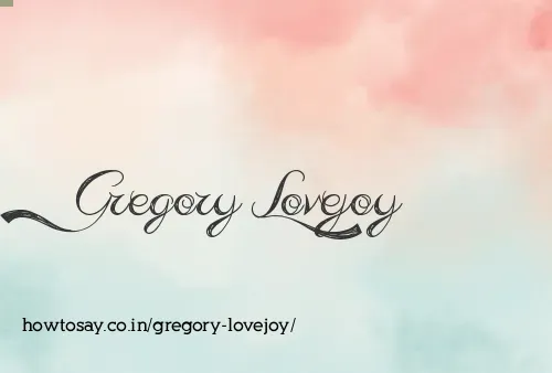 Gregory Lovejoy